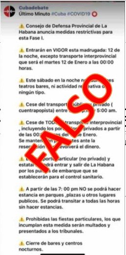 Desmiente Gobierno de La Habana rumores sobre medidas restrictivas Desmiente Gobierno de La Habana rumores sobre medidas restrictivas