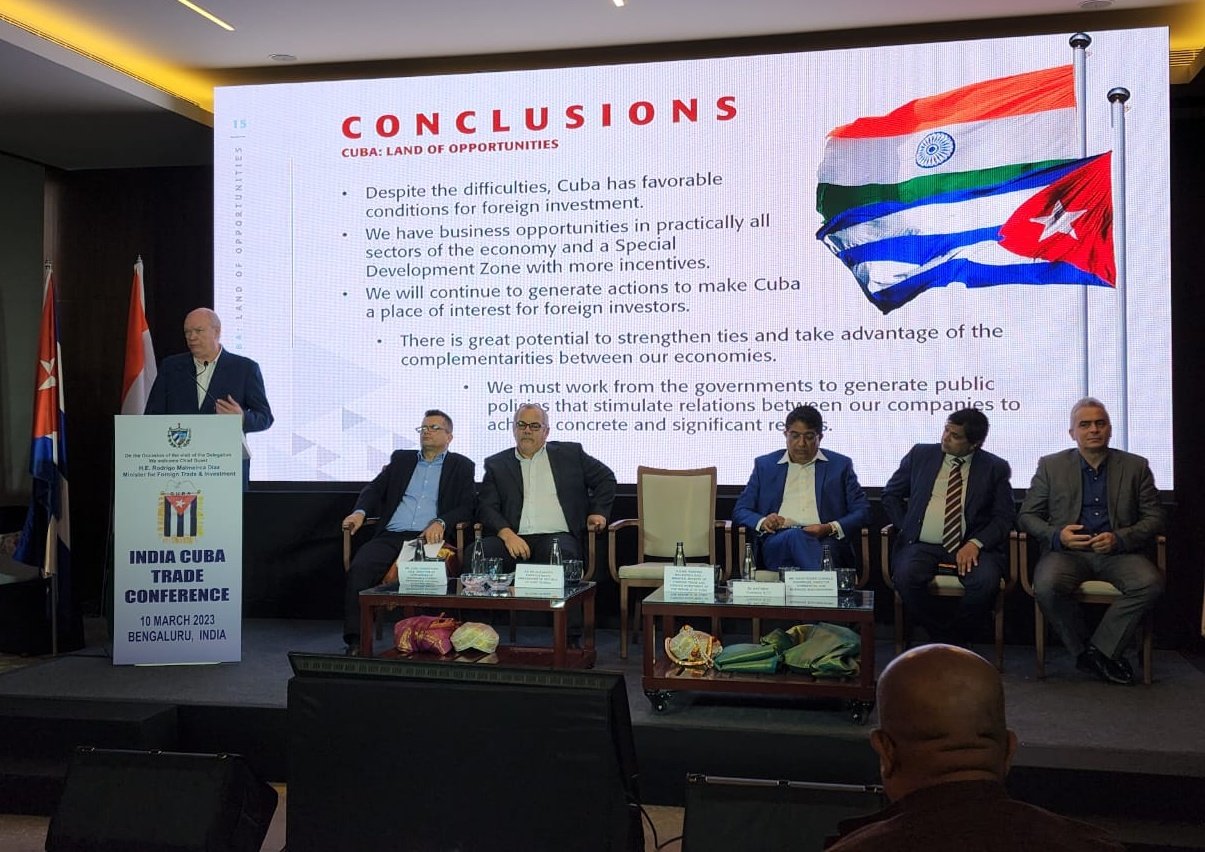Presenta Cuba oportunidades de negocios a empresarios indios Presenta Cuba oportunidades de negocios a empresarios indios
