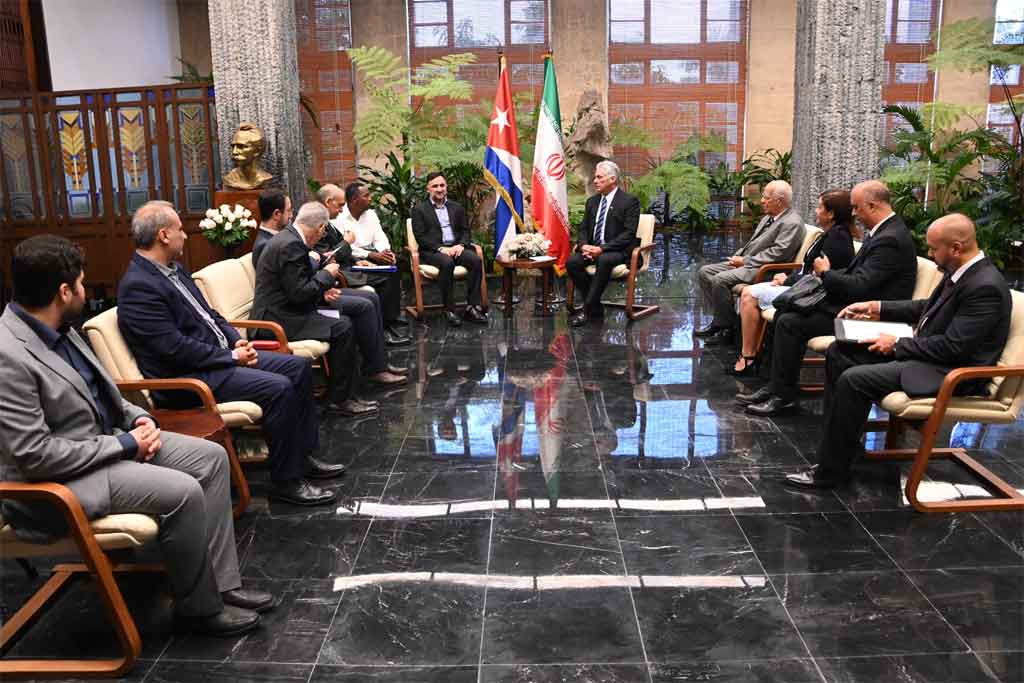 Presidente cubano Miguel Díaz-Canel recibe a vicepresidente de Irán Presidente cubano Miguel Díaz-Canel recibe a vicepresidente de Irán
