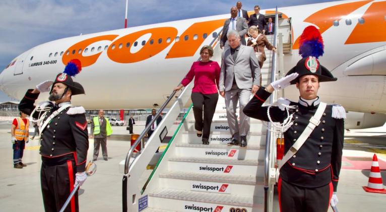 Llegó Díaz-Canel a Italia, primer destino de gira europea Llegó Díaz-Canel a Italia, primer destino de gira europea