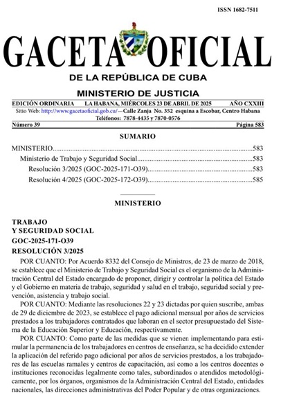 Gaceta Oficial