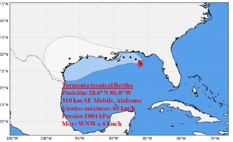 tormenta tropical berta